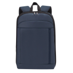 Mochila expansível para portátil feita de PU e poliéster 15'' cor azul-marinho primeira vista