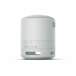 Coluna Sony SRS-XB100 compacta e potente com longa autonomia cor cinzento vista lado direito