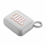 Coluna Bluetooth ultraportátil com som claro e forte JBL GO4 cor branco