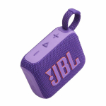 Coluna Bluetooth ultraportátil com som claro e forte JBL GO4 cor violeta vista principal