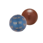 Chocolate em forma de bola, embalagem individual personalizável 30 g cor azul