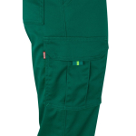 Calças de trabalho elásticas, extragrandes com bolsos 240 g/m2 Velilla cor verde quinta vista