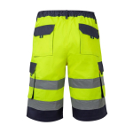 Bermudas de trabalho de cores, refletoras 210 g/m2 Velilla cor amarelo