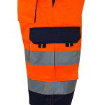 Bermudas de trabalho de cores, refletoras 210 g/m2 Velilla cor cor-de-laranja quinta vista