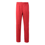 Calças unissexo de algodão/poliéster com cós elástico 190 g/m2 Velilla cor vermelho