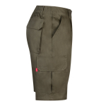 Bermudas multibolsos de sarja de algodão e poliéster 200 g/m2 Velilla cor verde militar quarta vista