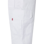 Calças multibolsos unissexo de algodão e poliéster 200 g/m2 Velilla cor branco quinta vista