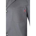 Blusa de trabalho de sarja de poliéster e algodão 175 g/m2 Velilla cor cinzento quinta vista