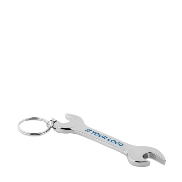 Porta-chaves metálico com abridor em forma de chave inglesa ToolTime