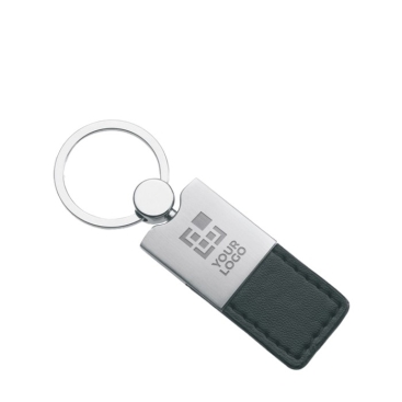 Porta-chaves personalizados de couro e metal na parte superior Deluxe