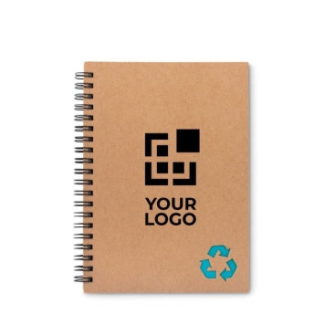 Caderno personalizado ecológico cor preto