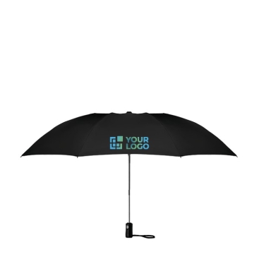 Elegante guarda-chuva dobrável personalizad cor preta