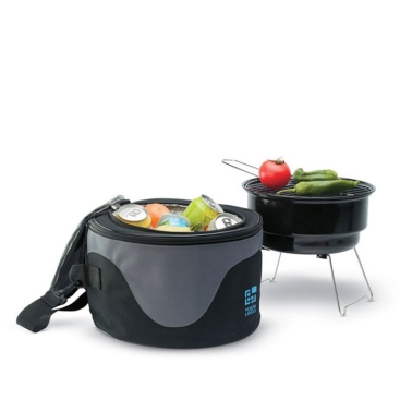 Saco térmico com minichurrasqueira portátil no interior Barbecue Chef