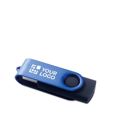 Pens USB publicitárias baratas, clipe cor, corpo de borracha Colorclip