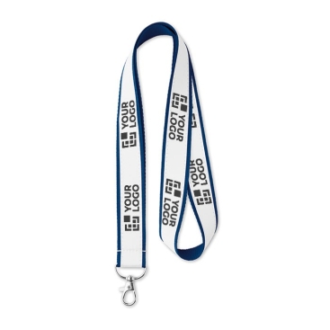 Lanyards com cetim promocionais com logotipo  vista principal