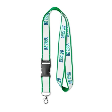 Lanyards personalizados poliéster com fivela