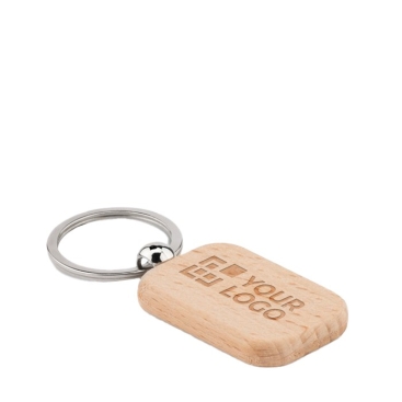 Porta-chaves para merchandising de madeira retangular Rectwood
