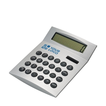 Calculadora personalizada com logo, 8 dígitos, a pilhas DeskCal Light
