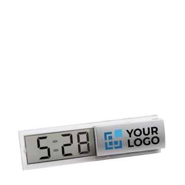 Relógio digital de mesa económico com logotipo impresso Basic