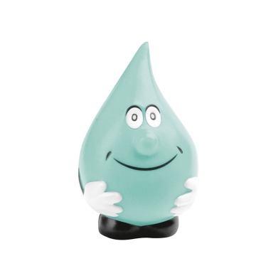 Bola anti-stress personalizada em forma de gota de água BlueDrop