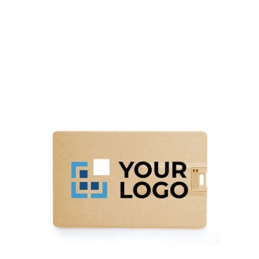 Cartão USB ecológico com impressão a cor bem garrida USB Ecofriendly