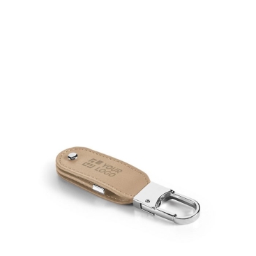 Porta-chaves USB de pele com mosquetão USB Leather Hook