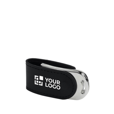 Uma pen drive de luxo em versão 3.0 cor castanho