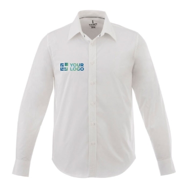 Camisas em tecido elástico para empresas cor branco
