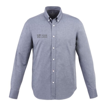 Camisa personalizada Oxford, algodão, para homem 142 g/m2 Elevate Life