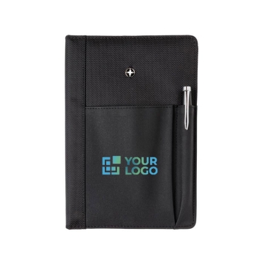 Capa personalizável para caderno e documentos cor preto