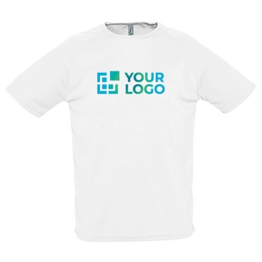 T-shirts transpiráveis com logo em poliester 140 g/m2 SOL'S Sporty