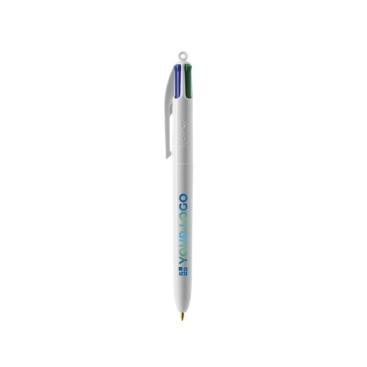 Caneta com logo barata de tinta quadricolor BIC® 4 Colours