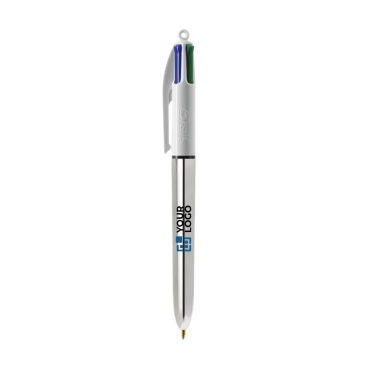 Canetas  de plástico personalizadas em cores metálicas tinta 4 cores BIC® Shine