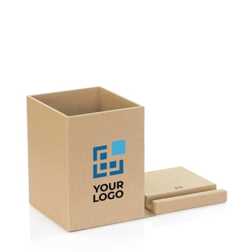 Porta-lápis com suporte para telemóvel e carregador Cardboard