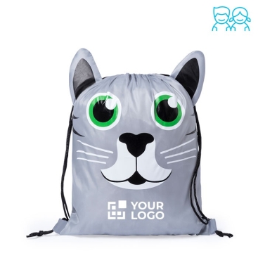 Mochila de cordas com desenho de animais 