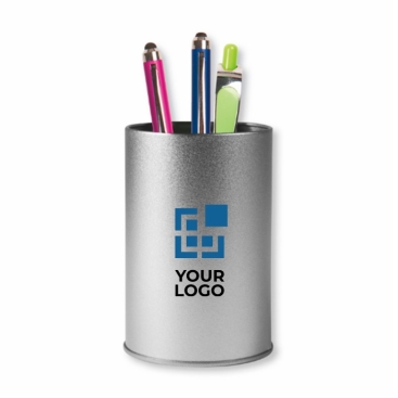 Porta-lápis metálicos redondos de alumínio personalizados Bucket