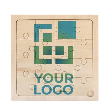 Puzzle publicitário de madeira impresso com imagem WoodMate
