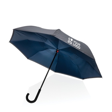 Guarda-chuva reversível com abertura manual ø105 RPET Bicolor