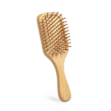 Escova de bambu para o cabelo com forma quadrada Square Bamboo