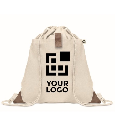 Mochila de cordão de algodão reciclado 220 g/m² Cotton Eco