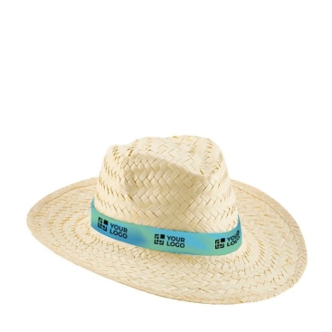 Chapéu de palha com faixa para sublimação Beachtime Sublim