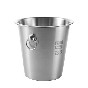 Balde de gelo de aço com alças em forma de cubo 4,5L Inox Handle