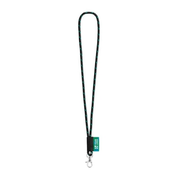 Lanyard de cor escura entrega 4-6 dias cor com logotipo