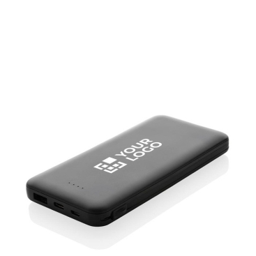 Powerbank com indicadores de energia e cabo tipo C 10.000 mAh