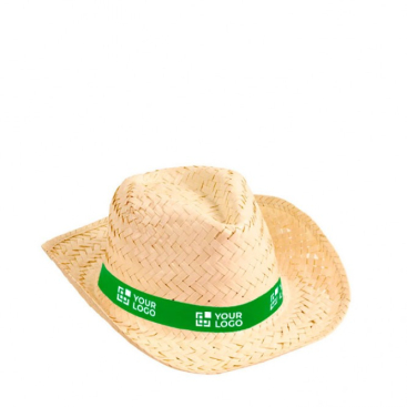 Chapéu personalizado de palha vista principal
