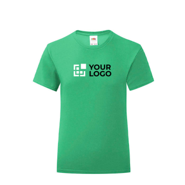 T-shirt para criança algodão 150 g/m2 cor verde primeira vista