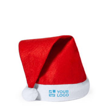 Gorro de Pai Natal de poliéster, vermelho/branco p. crianças