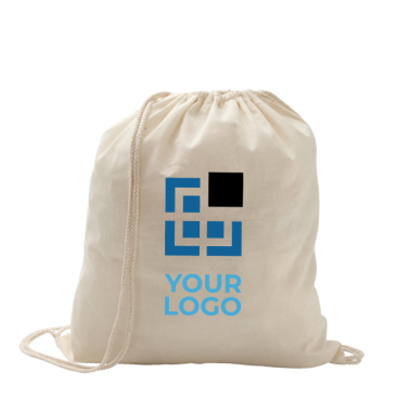 Mochila de cordão personalizada de algodão de 100 g/m² Eco