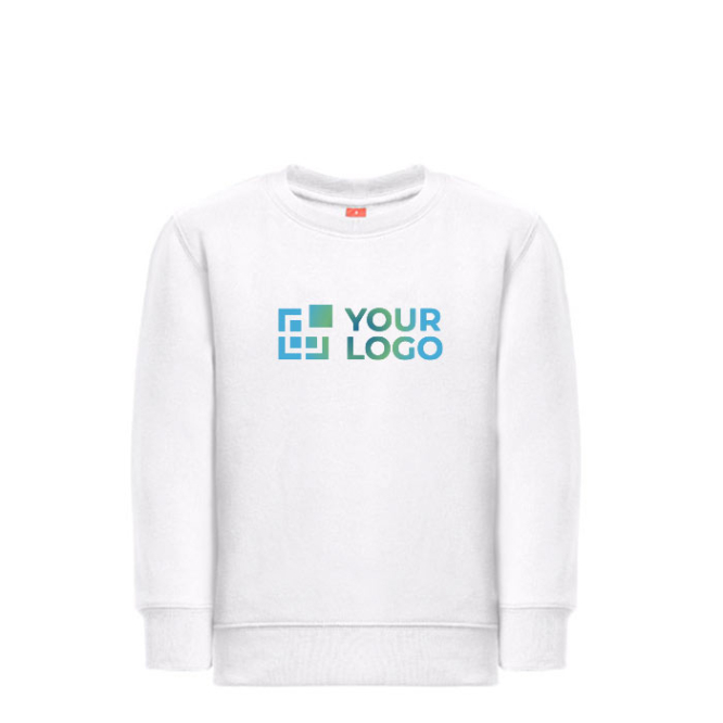 Sweatshirt em algodão e poliéster 300 g/m2 THC DELTA KIDS WH