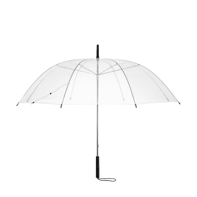 Guarda-chuva personalizado 23'' de 8 painéis cor transparente segunda vista
